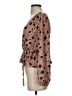 Sienna Sky Brown Long Sleeve Blouse Size XS - photo 5