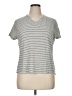 Unbranded Stripes Gray Short Sleeve T-Shirt Size XL (estimated) - photo 1