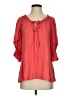 Dex Red 3/4 Sleeve Blouse Size S - photo 1