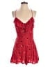 Kimchi Blue 100% Rayon Hearts Red Romper Size 6 - photo 1