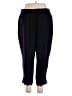 Elle 100% Polyester Solid Black Casual Pants Size XL - photo 2