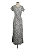 Left Coast by Dolan Print Gray Casual Dress Size XS - photo 1