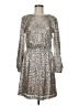 Julia Jordan 100% Polyester Metallic Silver Cocktail Dress Size 6 - photo 1