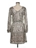 Julia Jordan 100% Polyester Metallic Silver Cocktail Dress Size 6 - photo 2