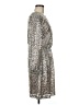 Julia Jordan 100% Polyester Metallic Silver Cocktail Dress Size 6 - photo 4