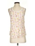 Joie 100% Silk Print White Sleeveless Top Size XXS - photo 1