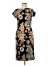 Theia Floral Black Casual Dress Size 6 - photo 1