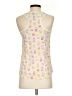 Joie 100% Silk Print White Sleeveless Top Size XXS - photo 2