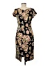 Theia Floral Black Casual Dress Size 6 - photo 2
