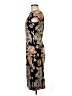 Theia Floral Black Casual Dress Size 6 - photo 5