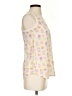 Joie 100% Silk Print White Sleeveless Top Size XXS - photo 4