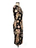 Theia Floral Black Casual Dress Size 6 - photo 4