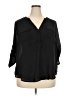 Torrid Black 3/4 Sleeve Blouse Size (2) - photo 1