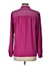 Adiva 100% Polyester Purple Long Sleeve Blouse Size L - photo 2