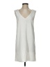 Everly 100% Polyester Solid Ivory Casual Dress Size S - photo 1