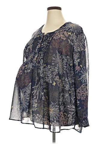 Motherhood Long Sleeve Blouse (view 1)