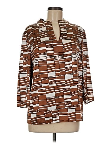 St. John 3/4 Sleeve Silk Top (view 1)