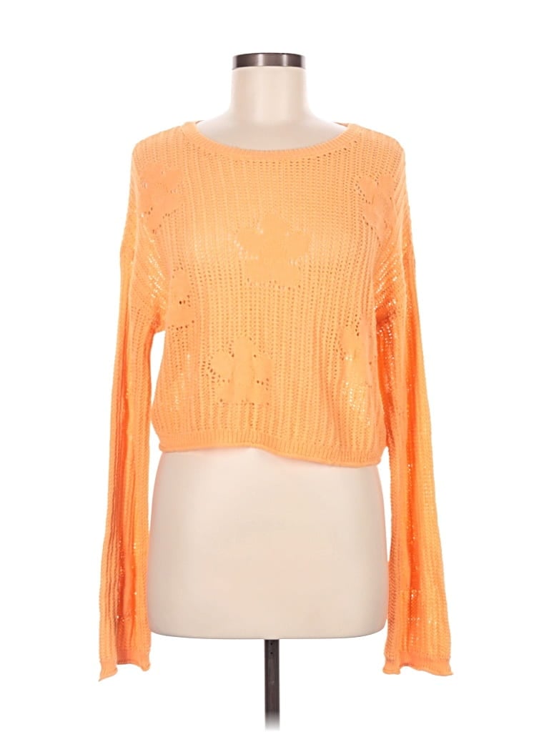 Pre-owned Sincerely Jules Pullover Sweater In Orange