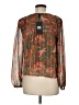FRYE Paisley Brown Long Sleeve Blouse Size M - photo 2