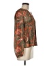 FRYE Paisley Brown Long Sleeve Blouse Size M - photo 4