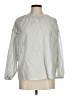 J.Crew 100% Cotton Stripes Silver Long Sleeve Blouse Size M - photo 1