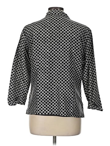 Anne Carson 3/4 Sleeve Silk Top (view 2)