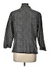Anne Carson 100% Silk Polka Dots Black 3/4 Sleeve Silk Top Size L - photo 2