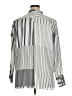 Zara Stripes Silver Long Sleeve Blouse Size XL - photo 2