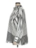 Zara Stripes Silver Long Sleeve Blouse Size XL - photo 6
