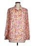 Dear John 100% Rayon Floral Pink Long Sleeve Blouse Size M - photo 1