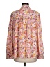 Dear John 100% Rayon Floral Pink Long Sleeve Blouse Size M - photo 2