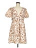 Shein Floral Tan Casual Dress Size 8/10 - photo 1