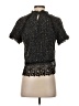 Zara Black Short Sleeve Blouse Size XS - photo 2