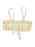 Unbranded Plaid Yellow Swimsuit Top Size M - photo 1