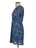 MNG 100% Polyester Print Blue Casual Dress Size 2 - photo 5