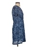 MNG 100% Polyester Print Blue Casual Dress Size 2 - photo 4