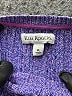 Kim Rogers 100% Cotton Tweed Purple Pullover Sweater Size XL - photo 7