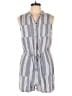 Kelly Renee Stripes Gray Blue Romper Size L - photo 1