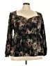 Torrid Black Long Sleeve Blouse Size 3X Plus (3) - photo 1