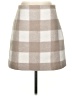 Ann Taylor LOFT 100% Polyester Checkered-gingham Tan Casual Skirt Size 2 (petite) - photo 1