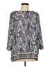 J.Jill 100% Polyester Paisley Purple 3/4 Sleeve Blouse Size L - photo 1