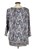 J.Jill 100% Polyester Paisley Purple 3/4 Sleeve Blouse Size L - photo 2