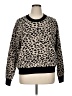 T Tahari Animal Print Tan Pullover Sweater Size XL - photo 1