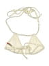 Solid & Striped Tweed Gold Ivory Swimsuit Top Size S - photo 2