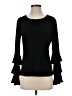 CeCe Black Long Sleeve Top Size S - photo 1