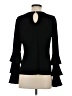 CeCe Black Long Sleeve Top Size S - photo 2