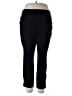 Rafaella Solid Black Active Pants Size 2X - photo 1