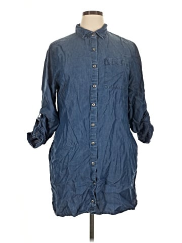Kenneth Cole REACTION 3/4 Sleeve Button-Down Shirt (view 1)