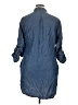 Kenneth Cole REACTION Blue 3/4 Sleeve Button-Down Shirt Size 14 - photo 2