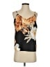 INC International Concepts 100% Polyester Floral Black Sleeveless Blouse Size XS - photo 1